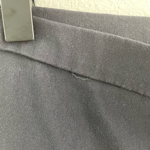 high rise cropped black dress pants embroidered rose flowers Y2K vintage - Picture 7 of 9